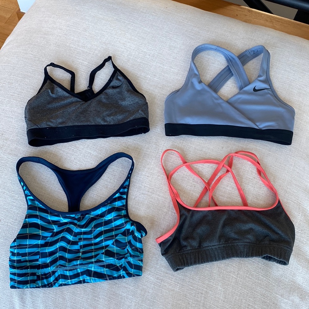 Only top blue and black Nike bra size XS - Picture 1 of 1